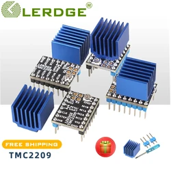 Запчасти для 3D-принтера LERDGE, драйвер шагового двигателя TMC 2209 UART TMC2208 A4988 LV8729 TMC2130 Stepstick 2.0A, сверхтихий Ender3