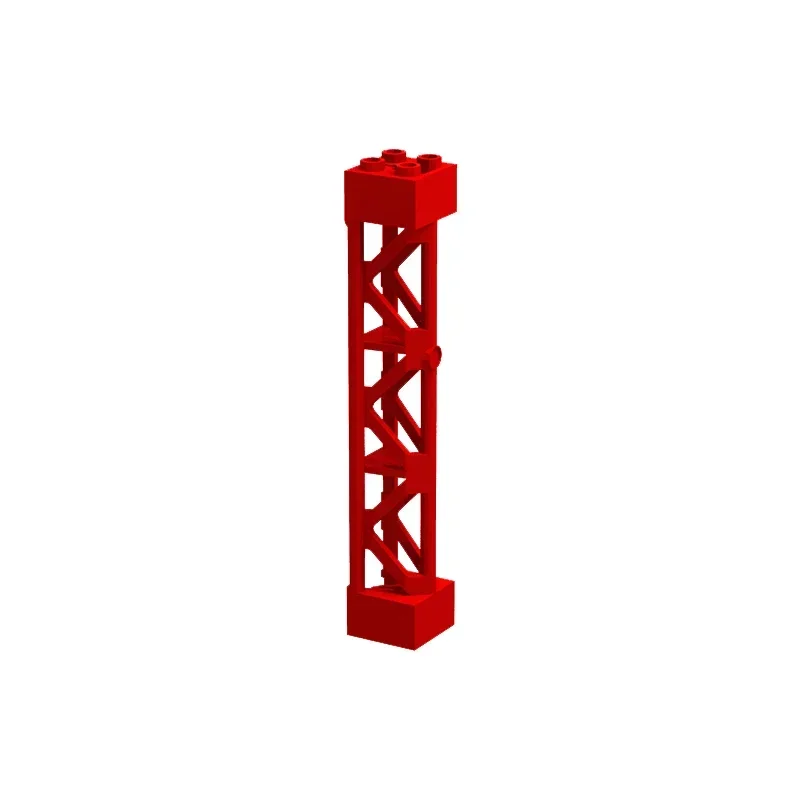 1 stücke Moc Bausteine 58827 Telegraphen mast Eisen rahmen Unterstützung 2x2x10 Träger DIY Steine kompatibel mit Architektur Spielzeug