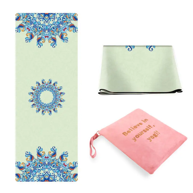 

Eco-Friendly Cork Yoga Mat Foldable Travel Natural Rubber Fitness Mat