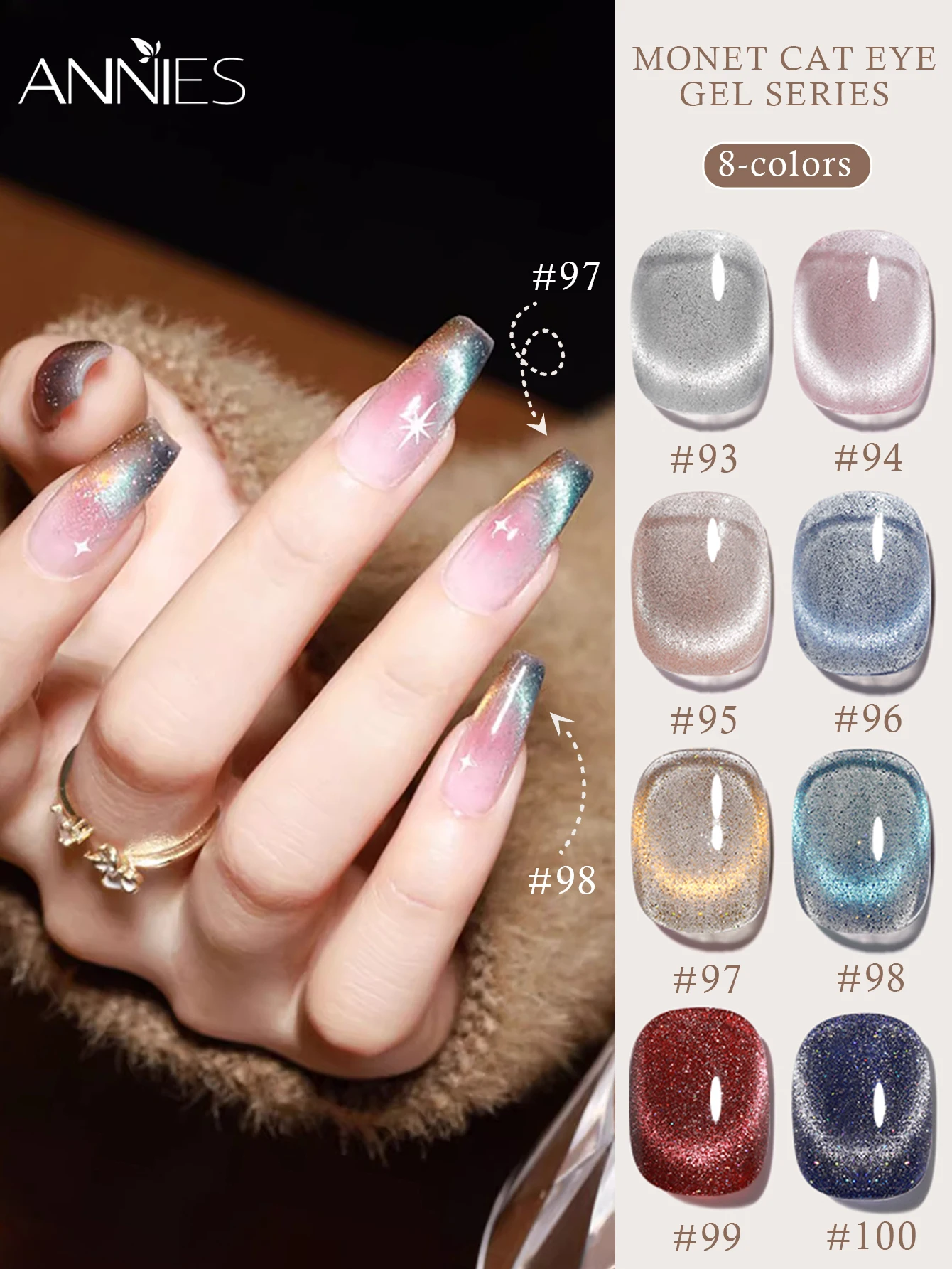 1 قطعة/8 قطعة 16 مللي كريستال المغناطيسي القط العين هلام طلاء الأظافر ل مانيكير بريق عاكس نقع قبالة UV شبه دائمة الورنيش DIY بها بنفسك #2