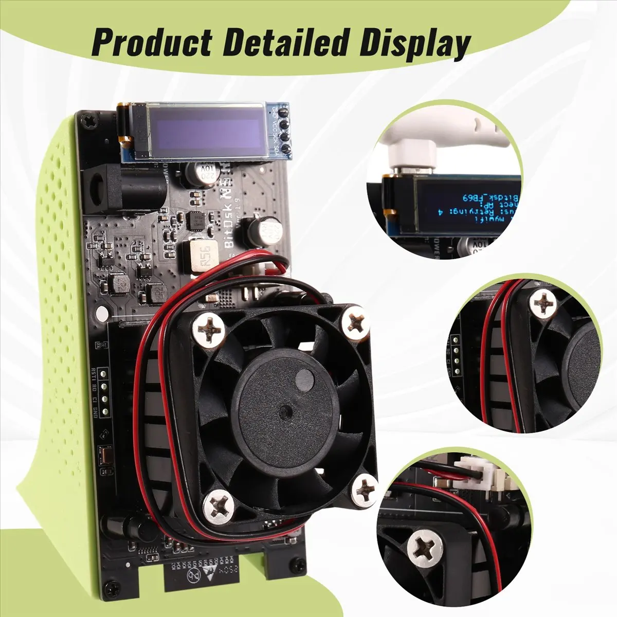 

BM1397 Miner 200Gh/S Stand-Alone BitDSK ASIC Miner Bitcoin BTC Solo Miner Low Power Miner US PLUG