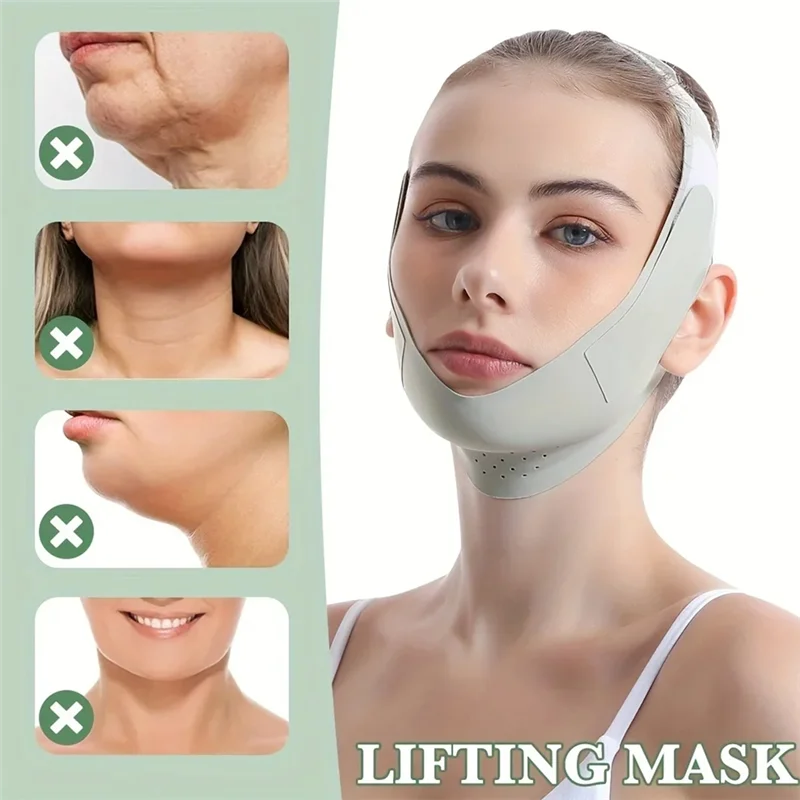 B51C Wiederverwendbare V Linie Gesicht Shaper Gestaltung Verband Abnehmen Strap Frauen Kinn Wange Lift Up Gesicht Gürtel Gesichts Massage Werkzeug