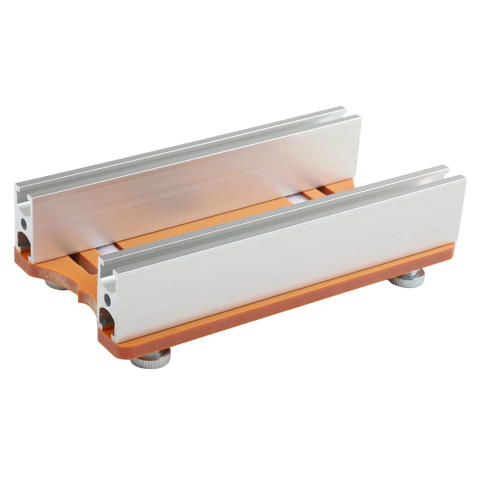 Lightweight Palm Router Base for Woodworking with Construction and Applications Including Grooving and Finishing