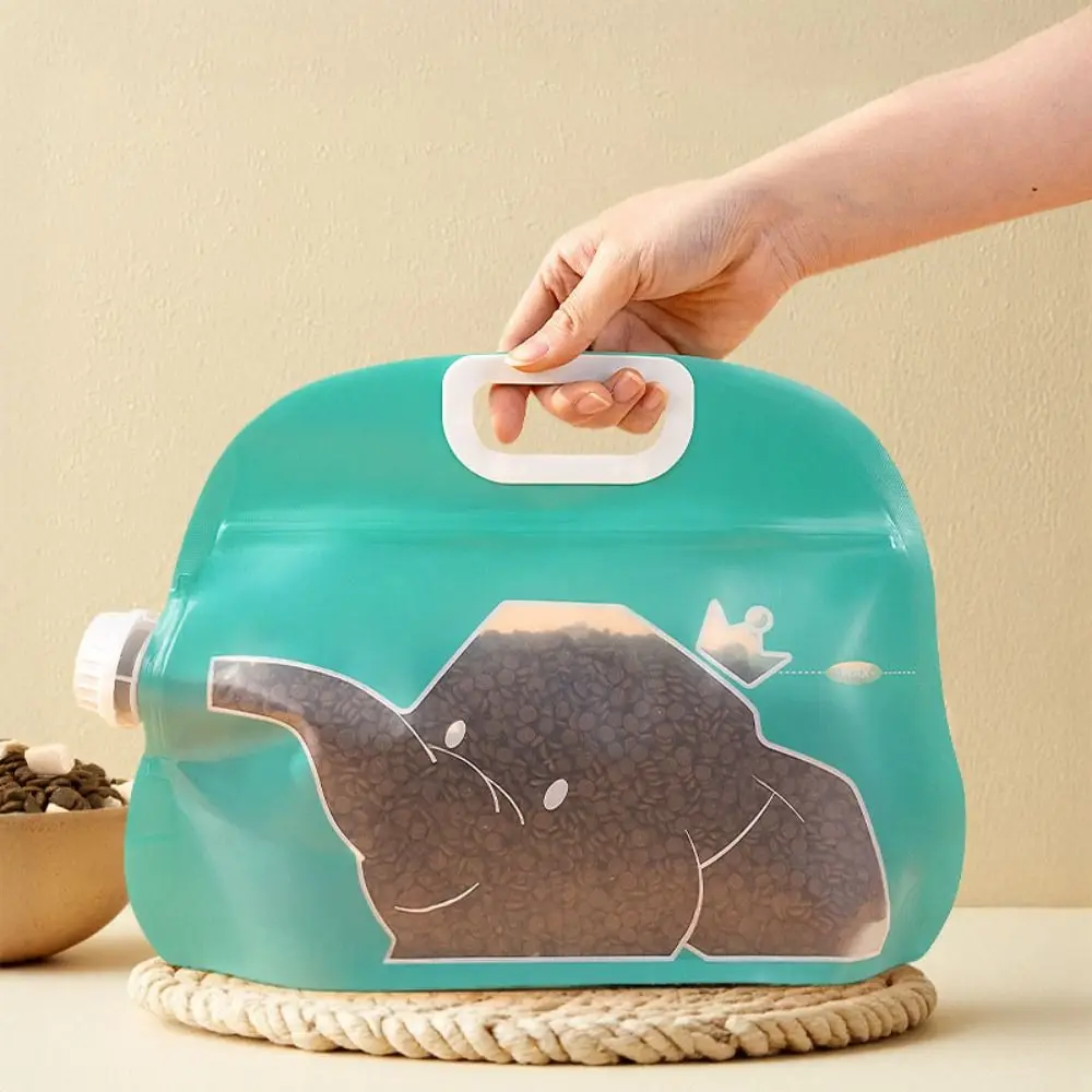 

3pcs/Set Proof Moisture Grain Storage Bag Insect-Proof Sealed Pet Food Packaging Bag Reusable Visible Cat/Dog Rice