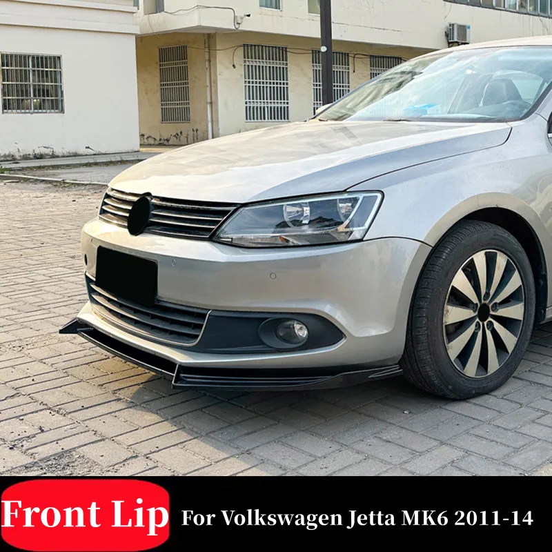 

For Volkswagen Jetta MK6 2011-14 3pcs/Set Car Front Bumper Lip Chin Spoiler Splitter Bodykit Protection Guard Accessories