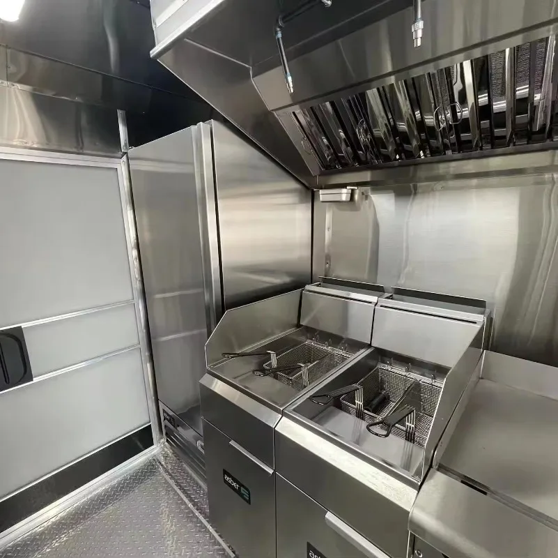 Mobile Food Truck with Smooth Wheels Flexible Moving Catering Trailer for Multi Location Business