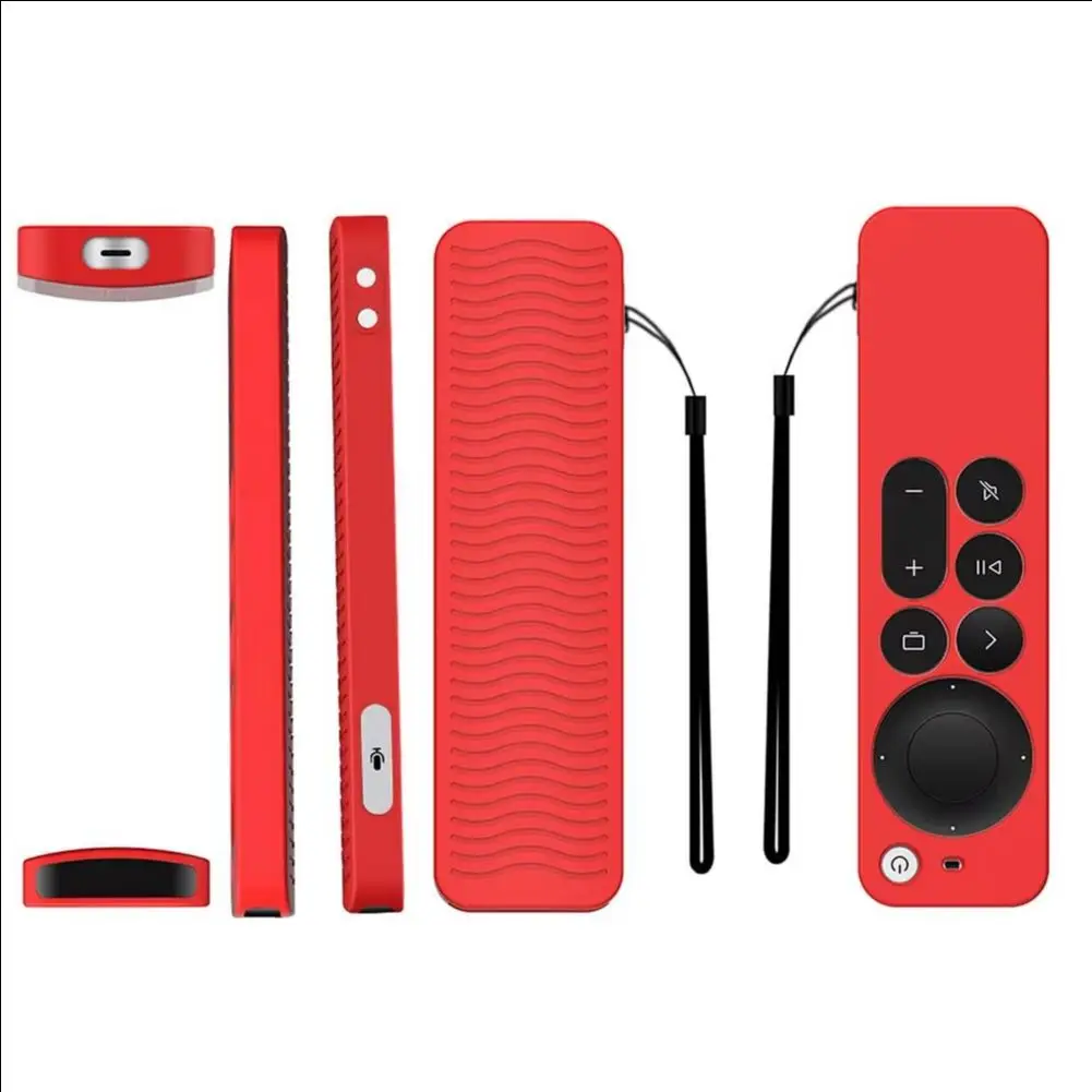 2021 Anti-Lost Protective Case For Apple TV 4K 2Nd Gen Siri Remote Control Anti-Slip Durable Silicon Shockproof Cover New