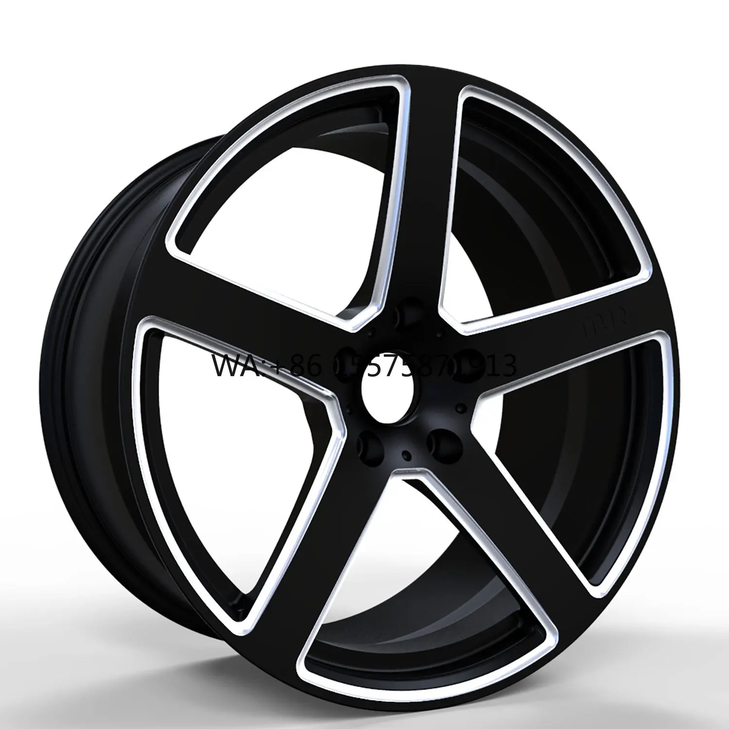 

New Custom Forged Alloy Racing Wheels, Black & White Painted Finish, High Performance Rims for Luxury SUV Models