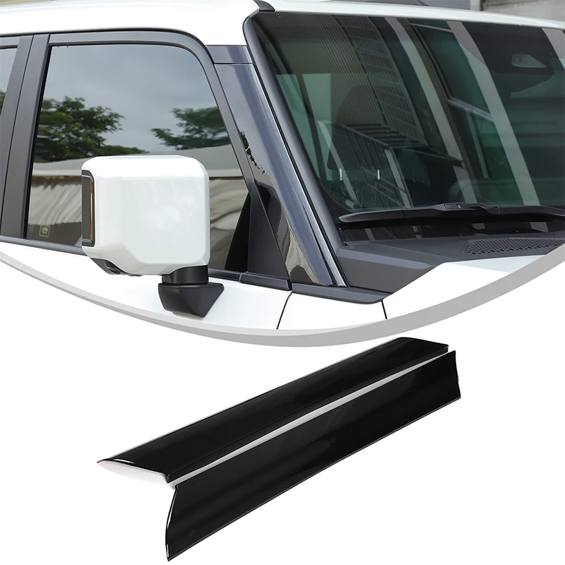 

For Toyota Prado LC250 2024+ front glass A-pillar trim, car front window A-pillar trim, car exterior accessories ABS piano black