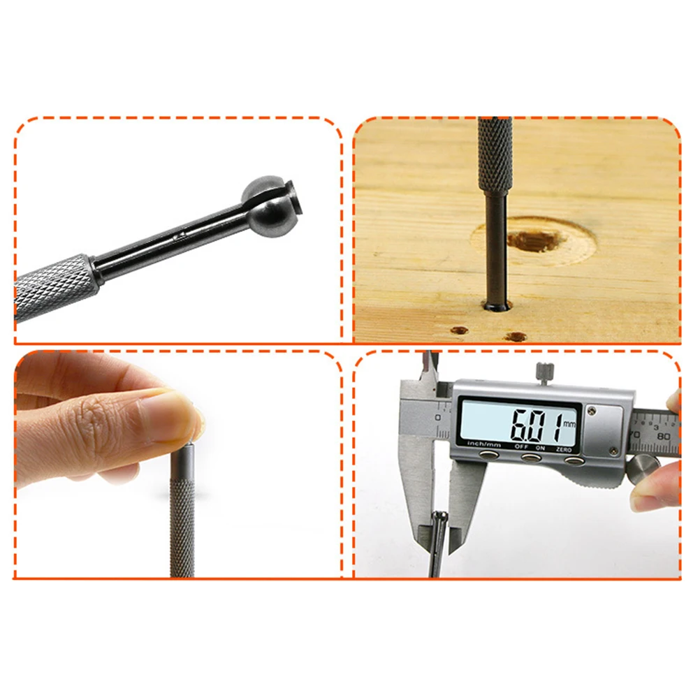 

1 Set 3-13Mm Adjustable Internal Gauge Hole Gage Hardened Carbon Steel Measuring Tool For Deep Shallow Slots