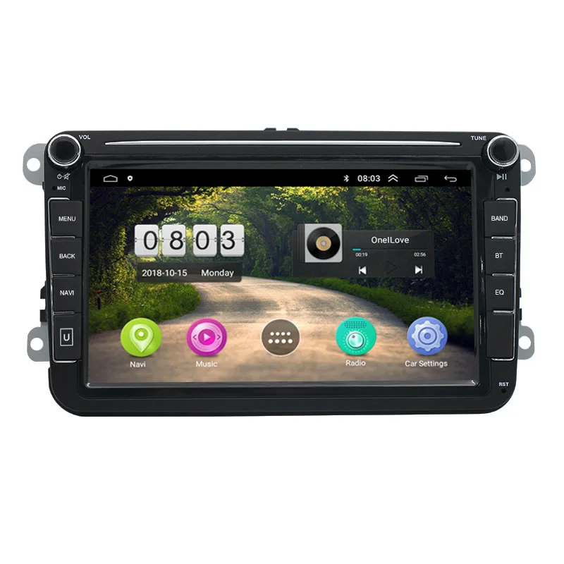 Hengmao Android 8'' 2 Din Autoradio Car Radio Car Android Player GPS Wifi BT For VW/PASSAT/POLO/GOLF 5/6