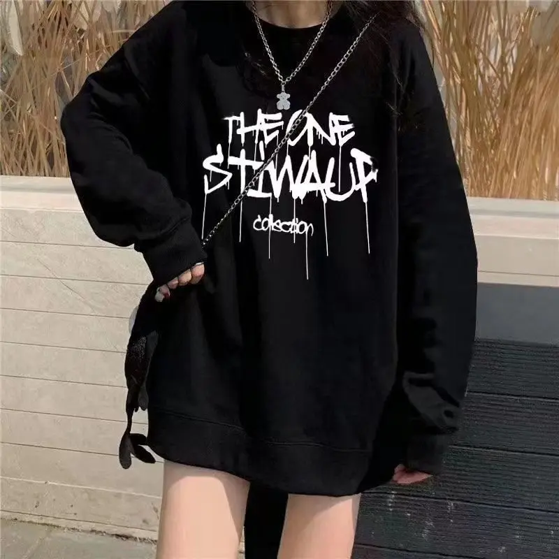 new-american-retro-lazy-wind-hoodless-sweatshirt-silver-fox-velvet-warm-women's-sweater-y2k-crew-neck-woman's-sweater-christmas