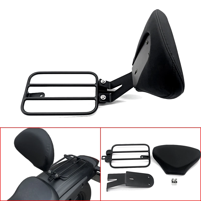 Ajuste para Kawasaki Eliminator 500 2024 2025 año motocicleta conductor delantero trasero respaldo del pasajero cojín estante de equipaje trasero