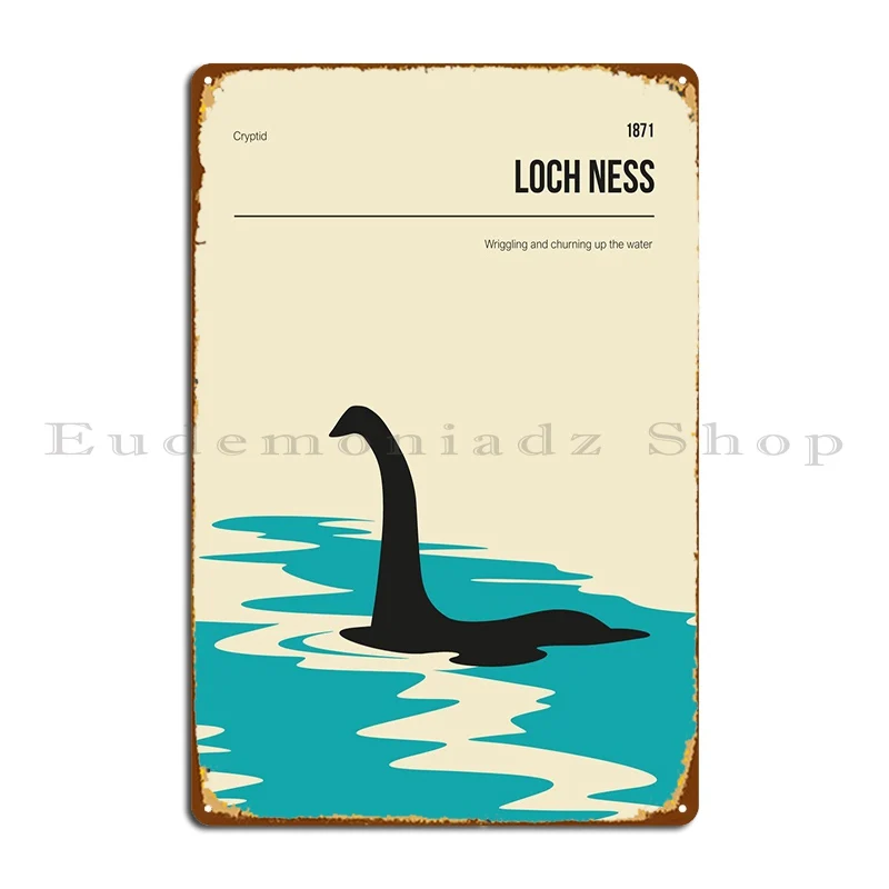 Loch Ness Nessie  Metal Signs Customize Wall Decor Pub Mural Wall Cave designer  Tin Sign Poster