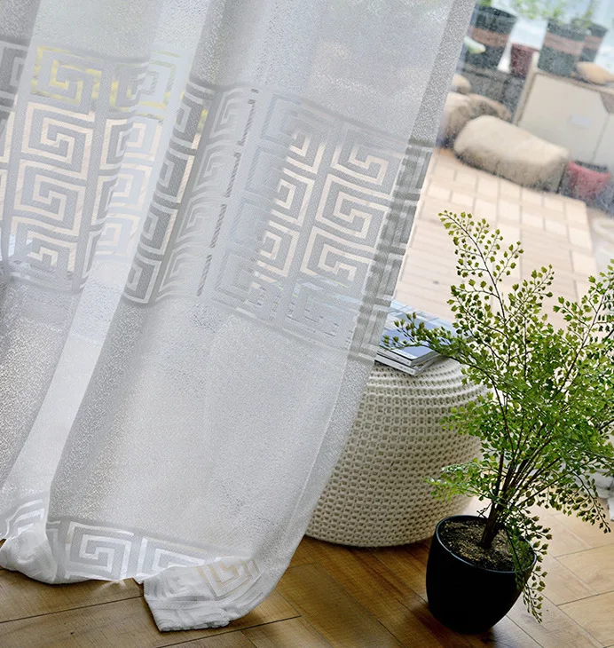 New Chinese Classical Style Imitating Retro Zen Living Room Study Semi-blackout Teahouse Light-impermeable Curtain Gauze