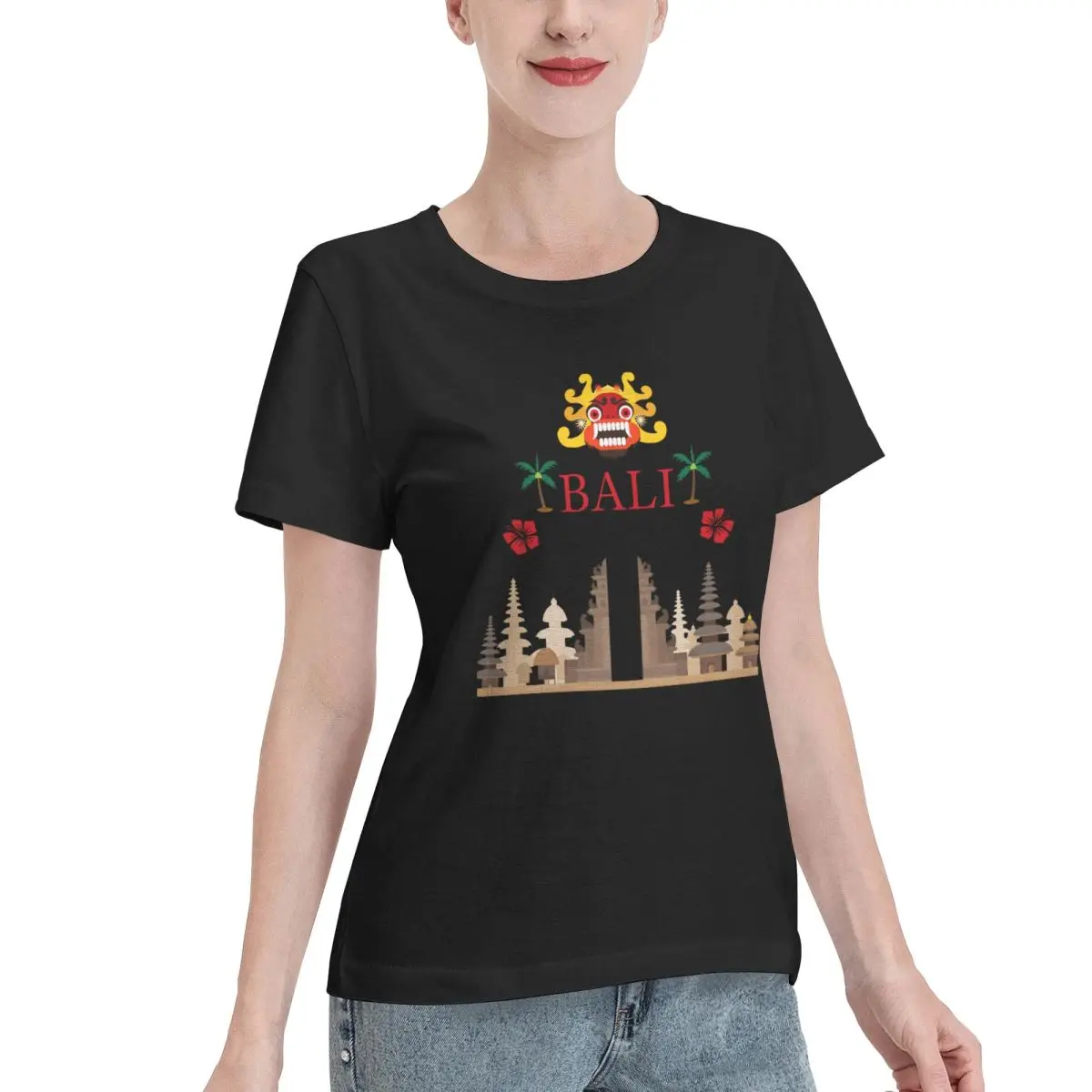 Limited Offer BALI INDONESIA CULTURE Women's T-shirt Korean Casual All Season T-Shirt