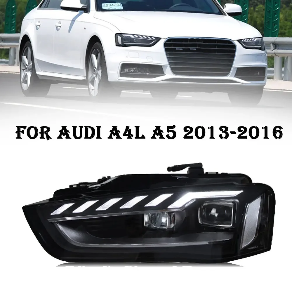 

Автомобильные фары для Audi A4 2013 2014 2015 2016 A4L B8 светодиодные фары с линзами проектора DRL передний сигнальный свет