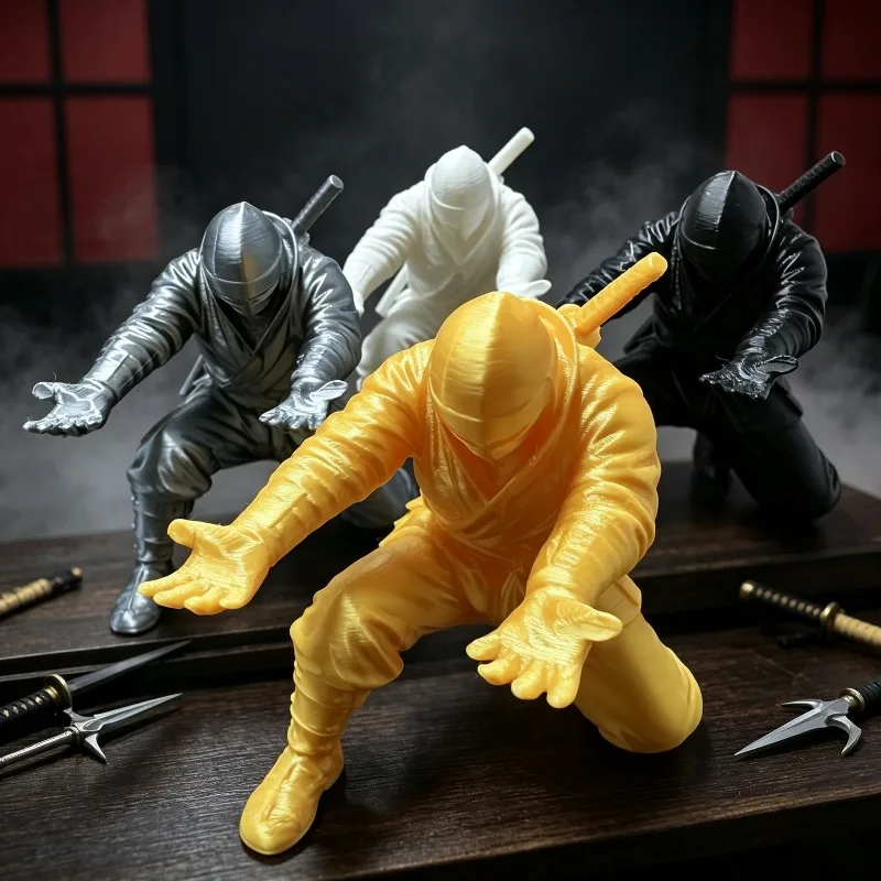 3d Printed Ninja Pen Holder Multi Functional Storage Rack Souvenir Mini Statue Desktop Decoration Decoration Creative Gifts