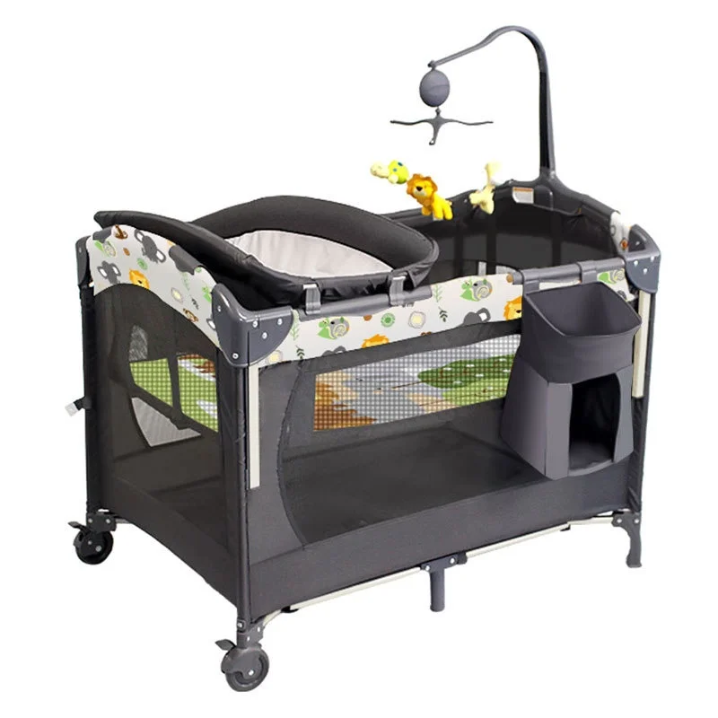Cuna plegable multifuncional, cuna móvil, cama para bebés, cama portátil para recién nacidos.