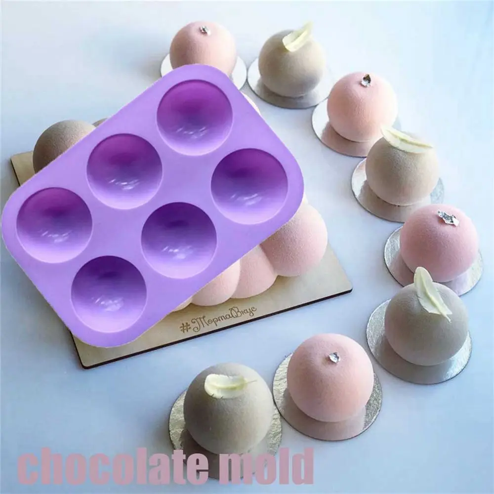 Cake Tools Pastry Maker Hemisphere Shape Silicon Decoration Baking Tool Cake Decoration Cake Mold Chocolate Mold