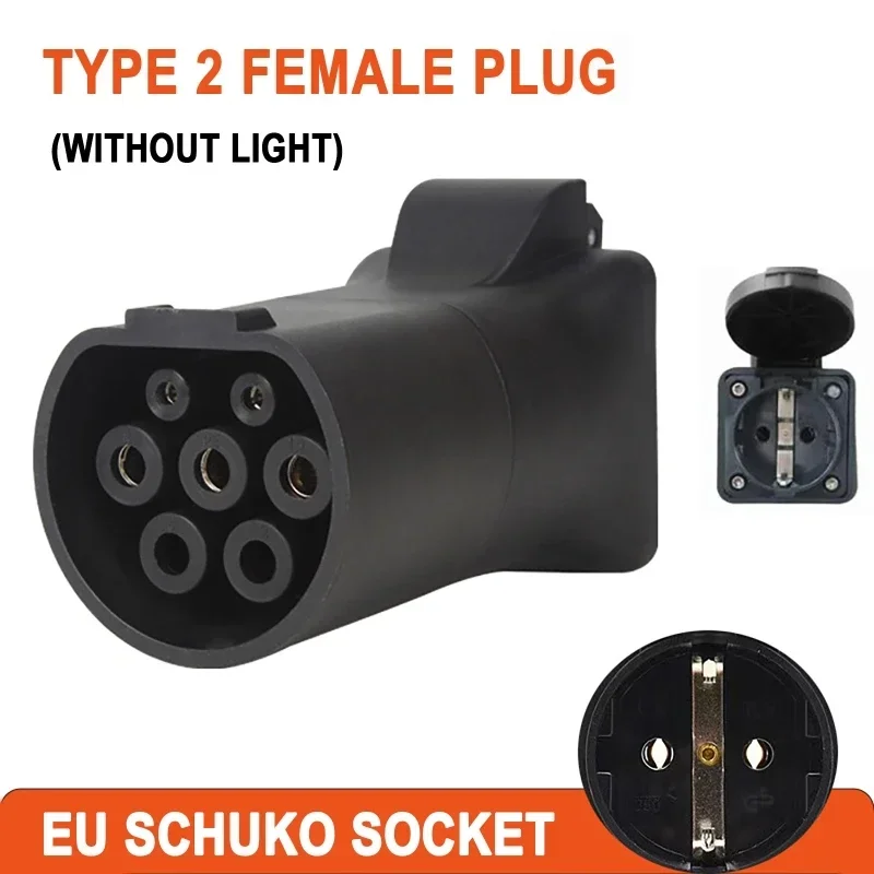 Adaptador de cargador de vehículo eléctrico, enchufe V2L para MG4, descarga MG5, 470Ω, tipo 2, herramienta Schuko a conector Universal de enchufe