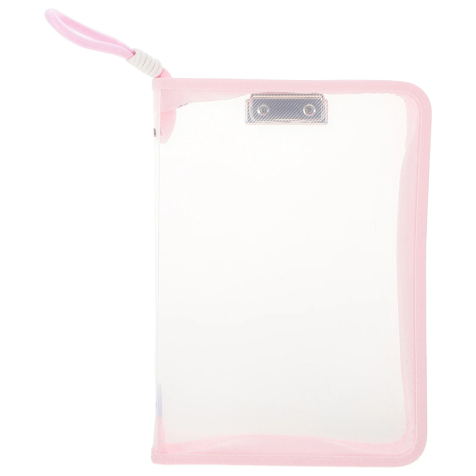 

Large Capacity Waterproof File Bag: A4 Transparent Document Organizer Zipper Closure for Students Stationery Storage School