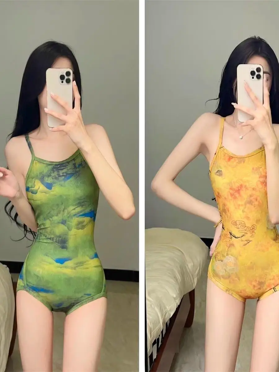 

Сексуальный треугольный гидрокостюм для плавания, женский слитный купальник для соревнований, профессиональный тренировочный костюм для плавания в термальных источниках