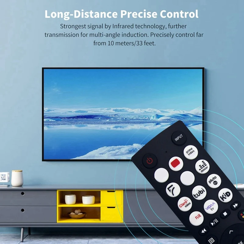 Substituição Controle Remoto para Hisense Smart Video TV, EN2F36, EN2F36H, 43A4KV, 32A4KV, 40A4KV, Novo