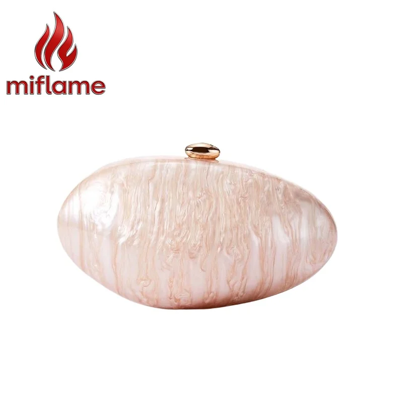 Miflame Women's Acrylic Crossbody Evening Bag Fashion Shoulder Purse for Party Wedding Travel Elegant Vintage