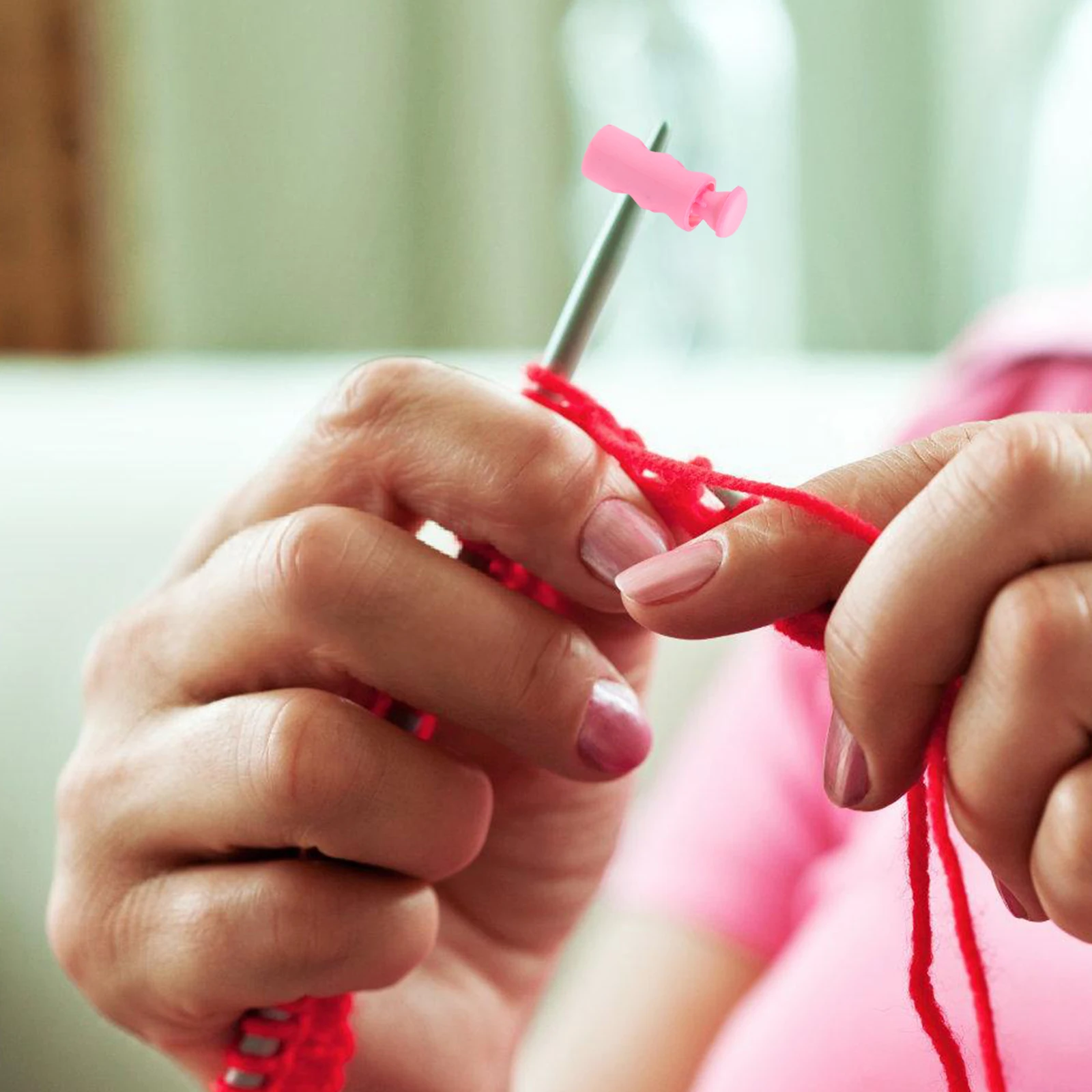 

10pcs Knitting Needle Stoppers Plastic Colored Caps For Knitting Needles Protective Tips Stitch Stoppers Diy Craft Sewing