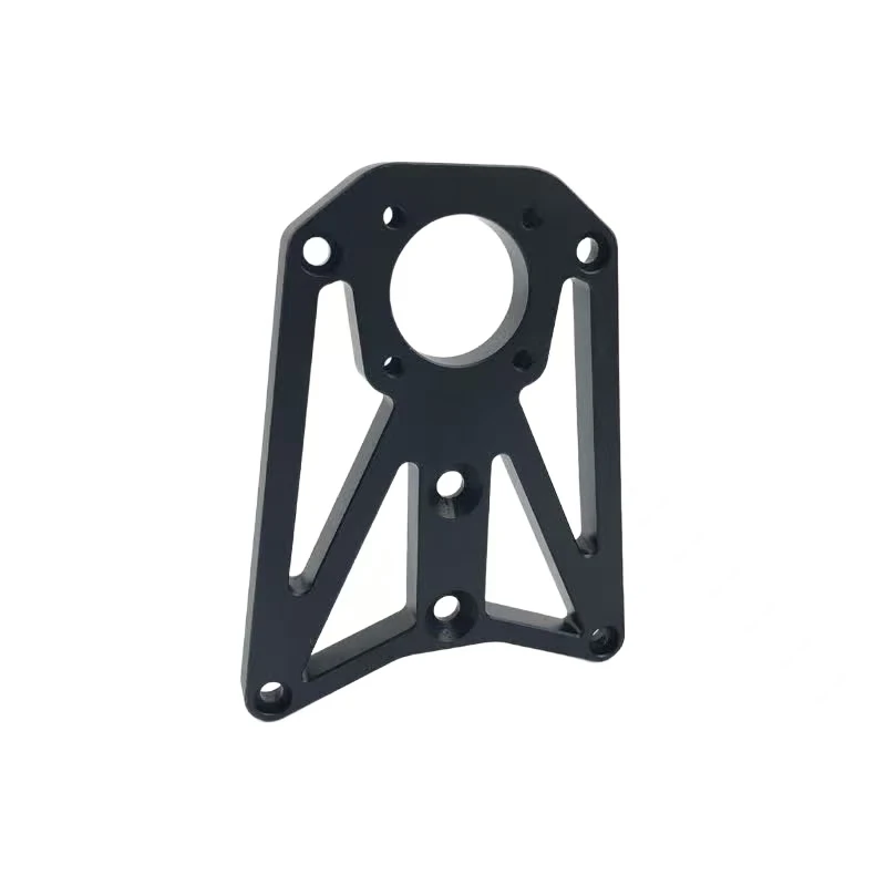 

High-strength aluminum alloy anodized black precision mechanical mounting bracket CNC turning