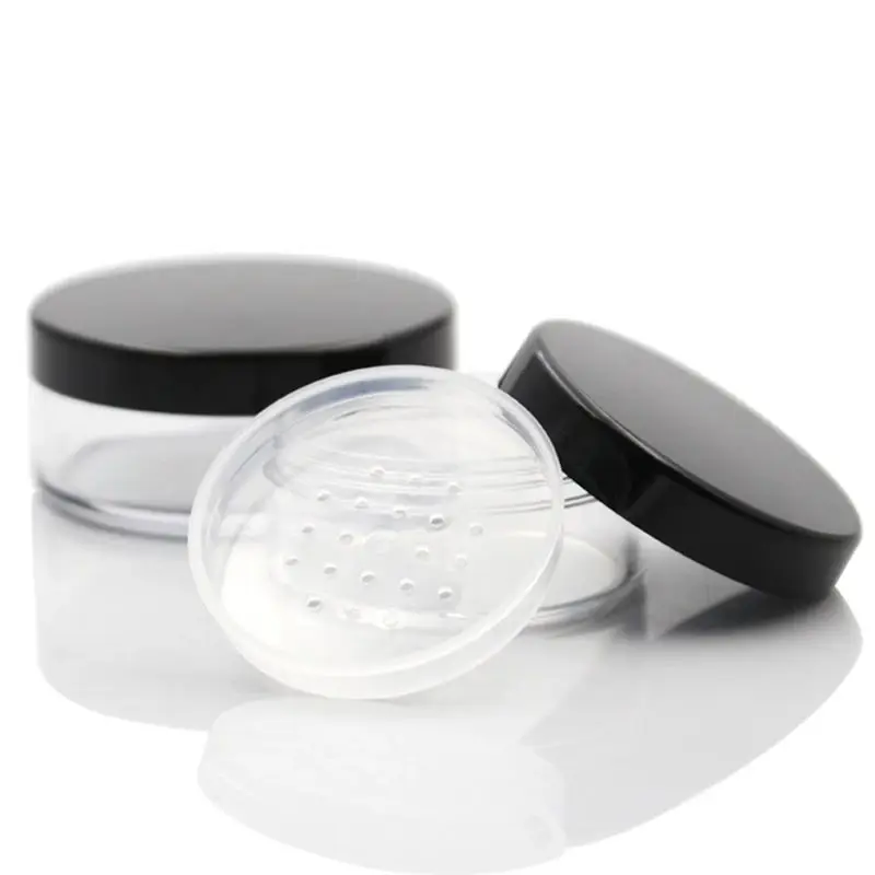 

30 Pcs 30g/50g Empty Refillable Cosmetic Jar Pot Loose Face Powder Sifter Case Powder Box Empty Cosmetic Container Travel