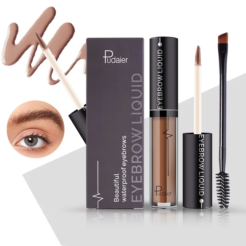 Waterproof Liquid Eyebrow Gels-24Hours Long Lasting Smudge-Proof Tinted Makeup Color Brow Ge