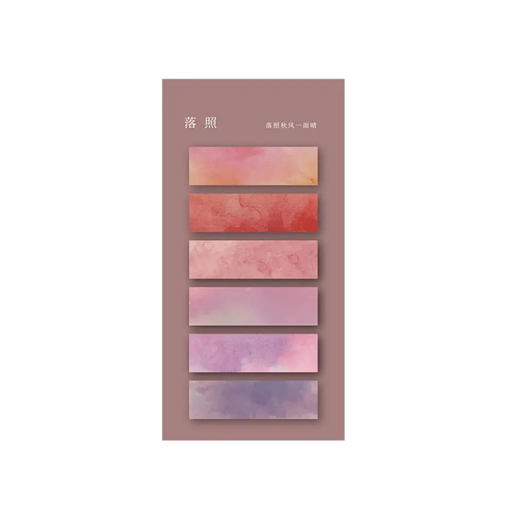 

120 листов школьных принадлежностей Morandi Color ​ Kawaii Posted It Sticky ​ Блокнот для заметок с индексом ​ Бумажная наклейка Закладка