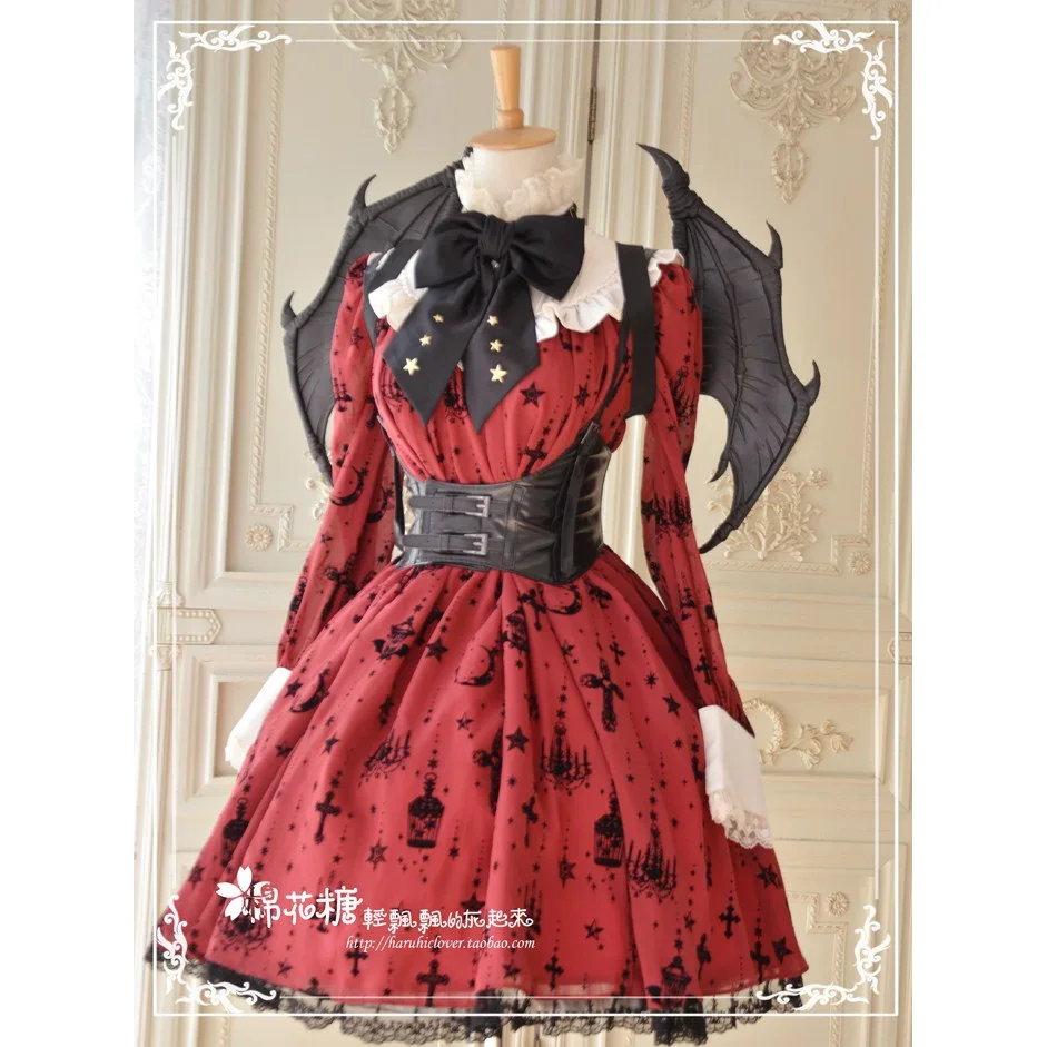 

Little Devil cosplay accessories wings and Vampire wing Devil's Law+Medium Sweet Spicy Leather Black Sweet Love Lolita Wings