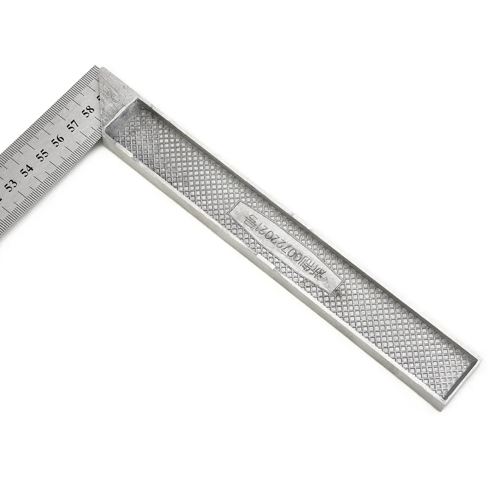 L Shape Angle Square Ruler 250mm-600mm Construction Carpenter Ruler Aluminum Alloy Anti Rust Measuring Tools For Woodworking