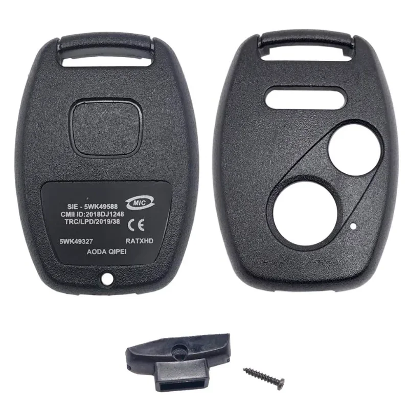 ホンダ アコード CRV パイロット シビック 2003 2007 2008 2009 2010 2011 2012 2013用キーレスエントリーリモートシェルケース、キーフォブカバー