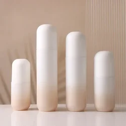 Portable Refillable Bottles Cosmetic Container For Liquid Foundation 20-120ml Frosted Glass Lotion Pump Bottle Press Dispenser