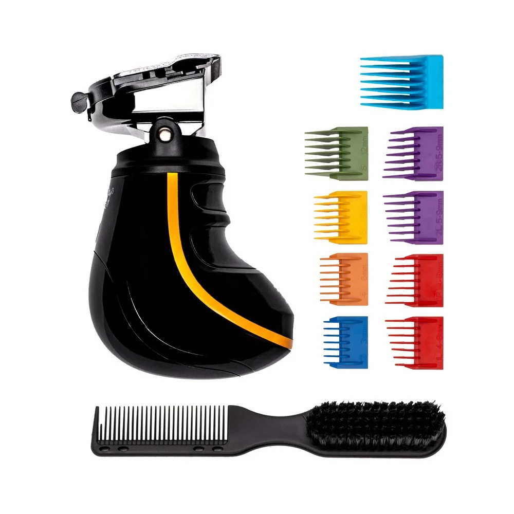 360 Swivel Body Hair Clipper Waterproof Ergonomic Design Adjustable Blade Powerful Motor Lightweight Cordless Styling Tool