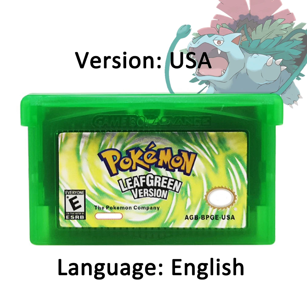 Pokemon Game Card GBA Series 32-bit Video Game Cartridge Console Card Emerald FireRed LeafGreen Ruby Sapphire Multi-language view 6