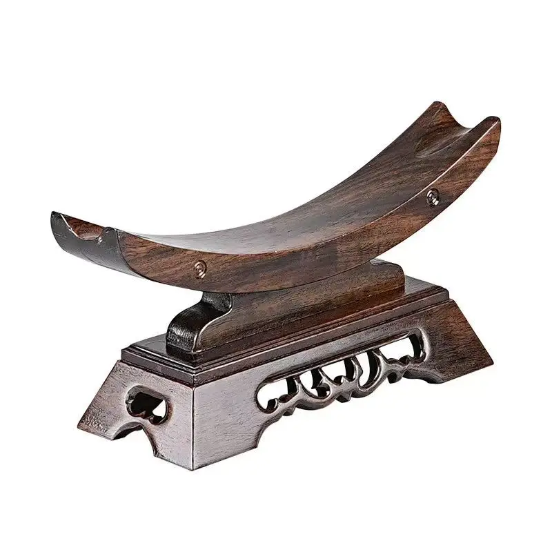 

Solid Wood Sword Display Katana Stand Holder Crescent Shape for General Swords Sword Stand