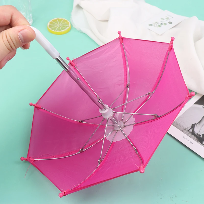 22CM Colorful Doll's Umbrellas Toys Rain Gear For 18inch Doll Girls Accessories