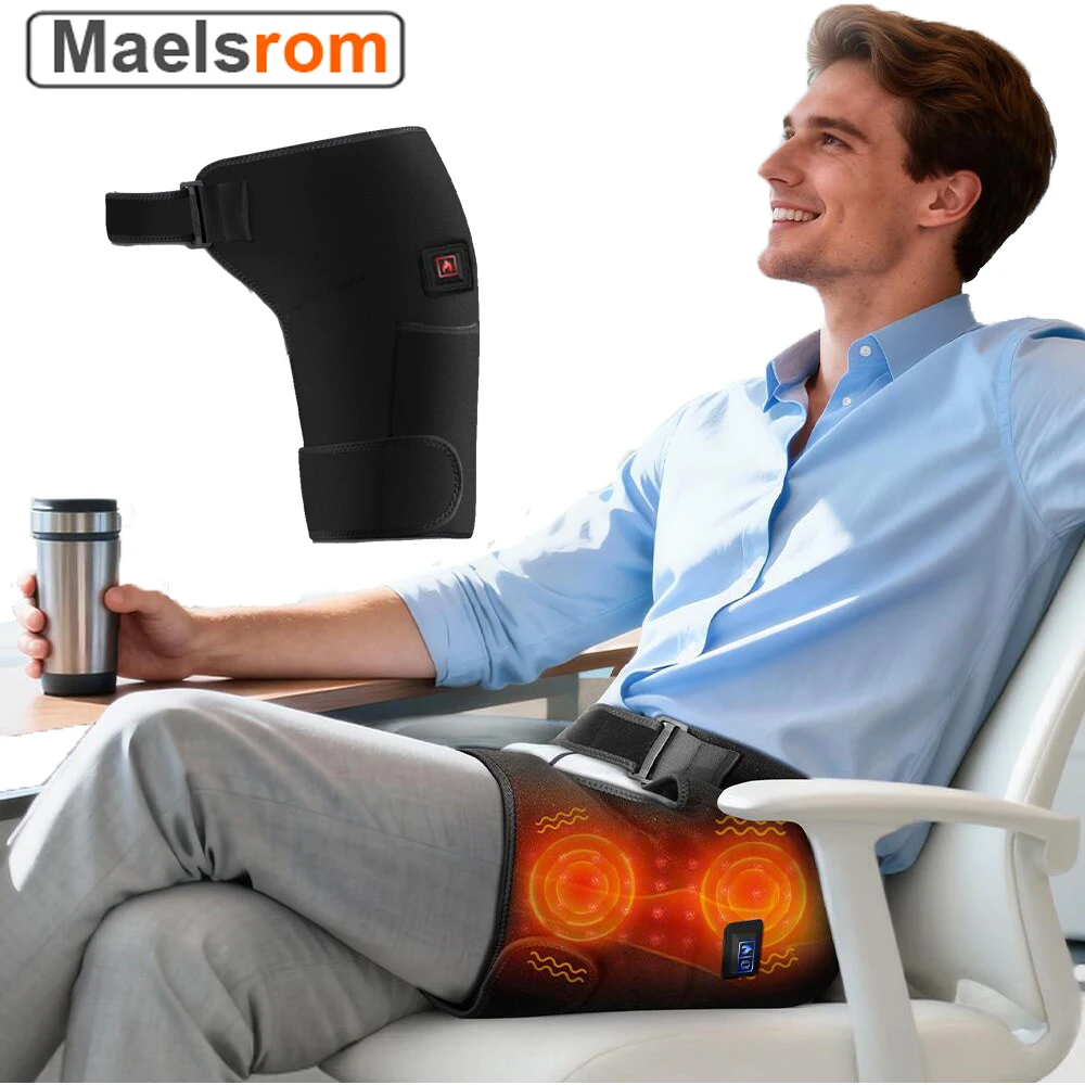 

Пояс для массажа бедер с подогревом, 660/850 нм, красный свет и терапия горячим компрессом для облегчения боли при ишиасе, боли в бедрах, ягодицах и ногах, поддерживающий бандаж