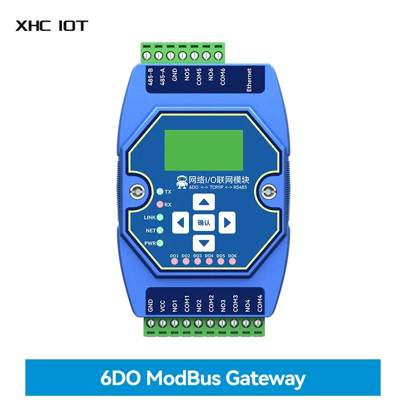 Multi-Channel Analog and Digital Acquisition Control XHCIOT ME31-XXAX0060 6DO RJ45 RS485 Modbus TCP/IP to RTU Ethernet Port