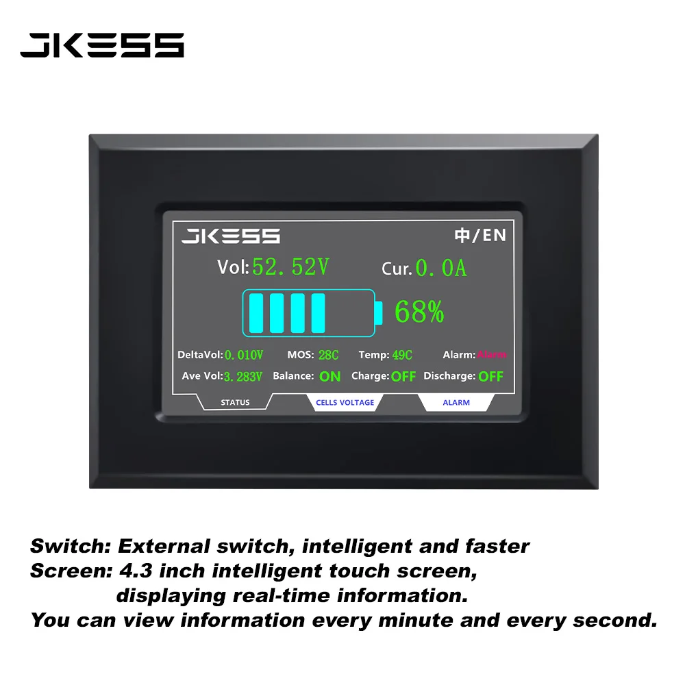 EU Stock JKESS 48V 280ah~320ah Lifepo4 15kwh DIY Kits Vertical 16S