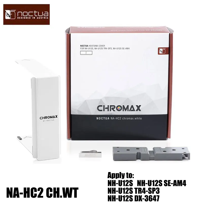 Noctua NA-HC2 Chromax.White Black Heatsink Cover For H-U12S NH-U12S TR4-SP3 NH-U12S SE-AM4 And NH-U12S DX-3647 CPU Cooler Fan