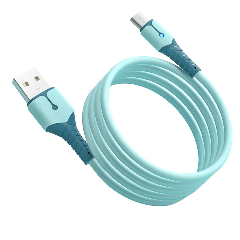 UTHAI Liquid Silicone With Light Data Cable For Android TYPE-C Xiaomi Mobile Phone Super Fast Charger Cable