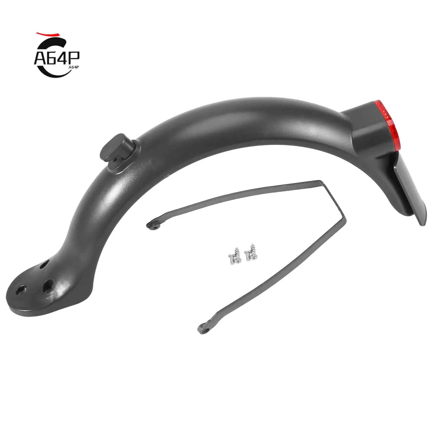 

A64P-Rear Mudguard Fender Guard + Bracket +Taillight+License Plate Frame For Xiaomi M365 PRO 2 Electric Scooter