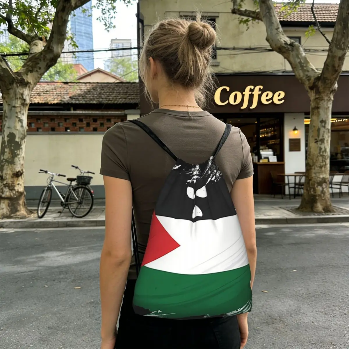 Kneecap Belfast Irish Gaeilge We Are Watching Logo Backpacks Multi-function Drawstring Bags Sports Bag Book Bags