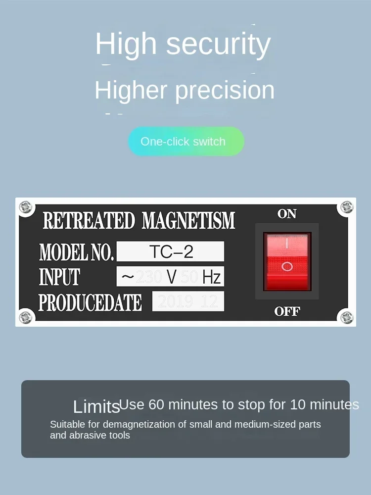 

Degausser tc-1 small powerful demagnetizer tc-2 grinding machine metal mold plane demagnetization machine